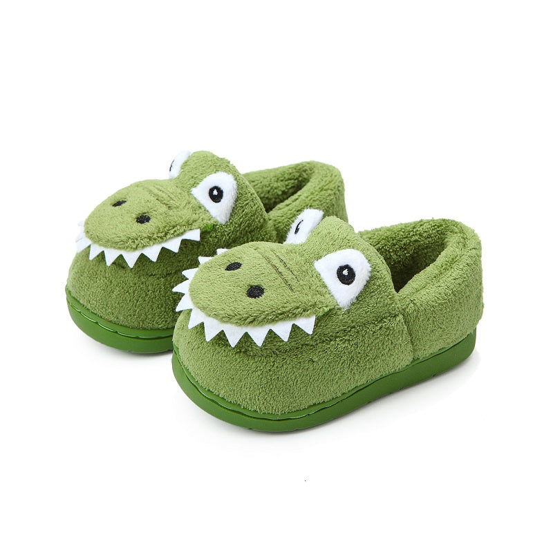 Dinosaur Slippers with Plush TPR Sole