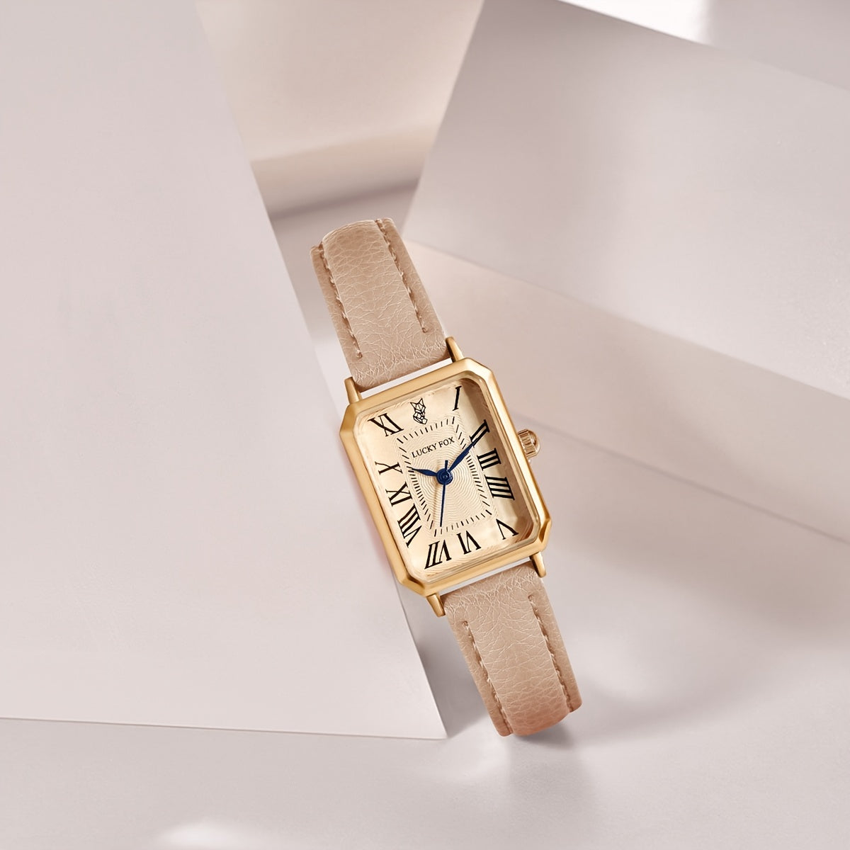 Ladies Square Roman Numeral Luxury Vintage Fashion Quartz Watch