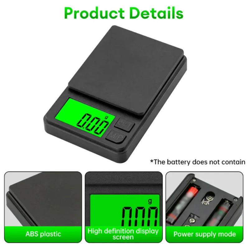 Precision Pocket Scale 1000g /0.1g Mini Scale for Travel