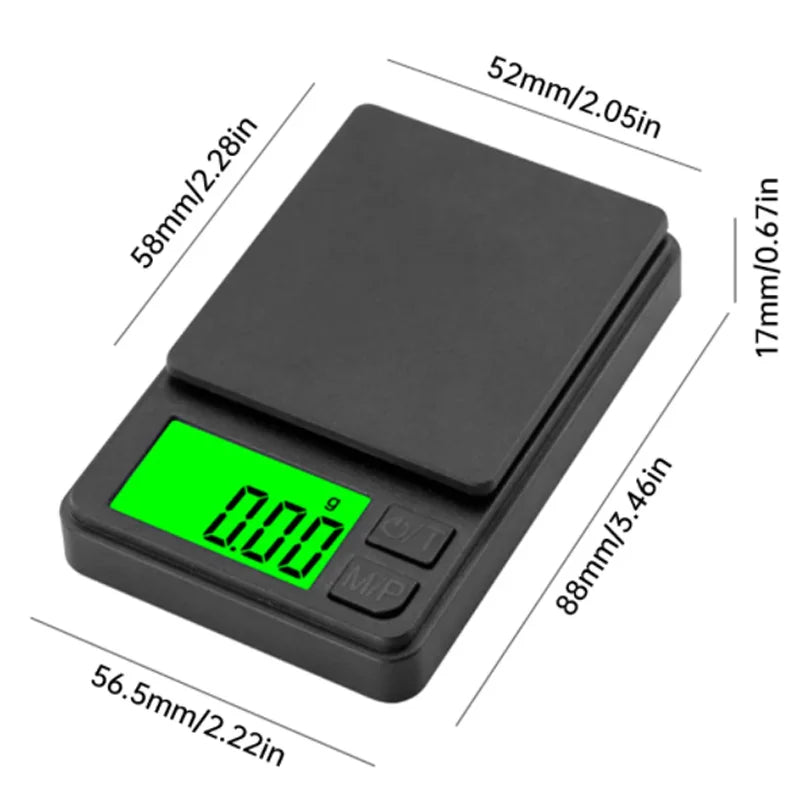 Precision Pocket Scale 1000g /0.1g Mini Scale for Travel