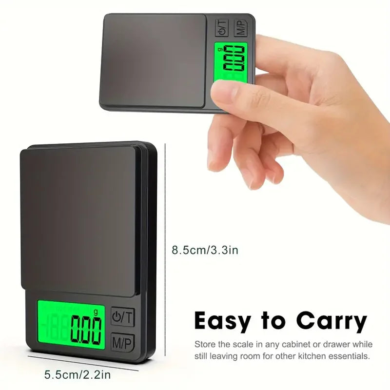 Precision Pocket Scale 1000g /0.1g Mini Scale for Travel