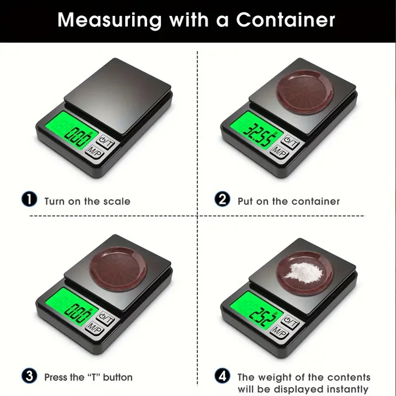 Precision Pocket Scale 1000g /0.1g Mini Scale for Travel