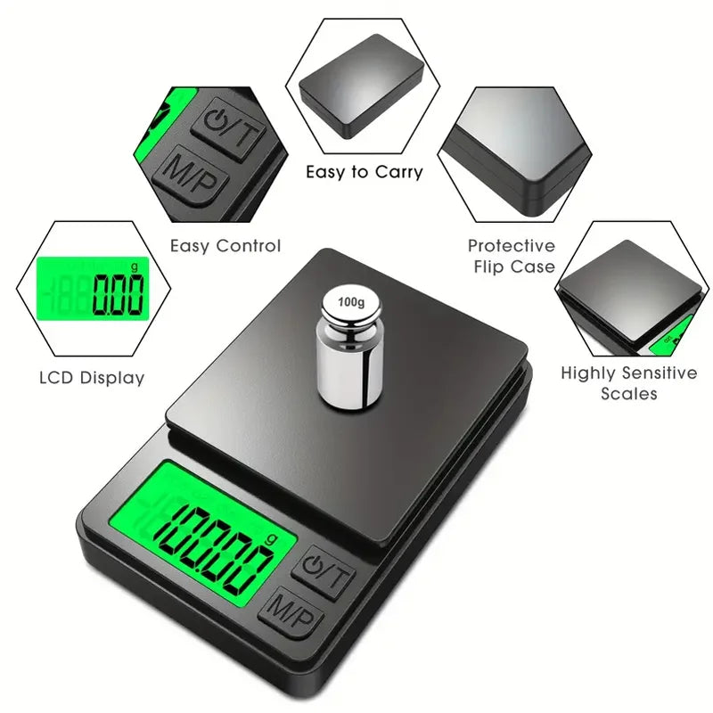 Precision Pocket Scale 1000g /0.1g Mini Scale for Travel