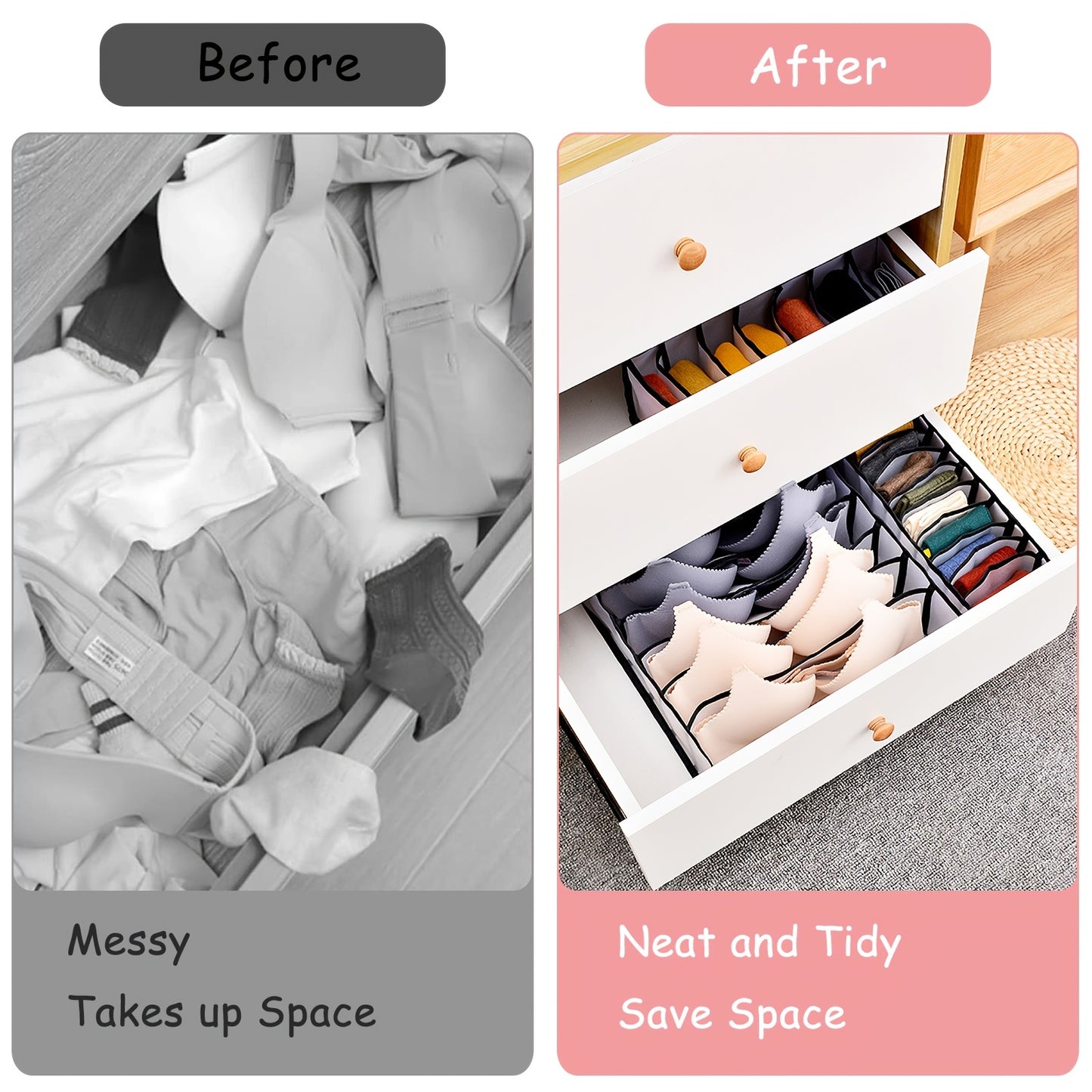 Foldable Nylon Bra Organizer