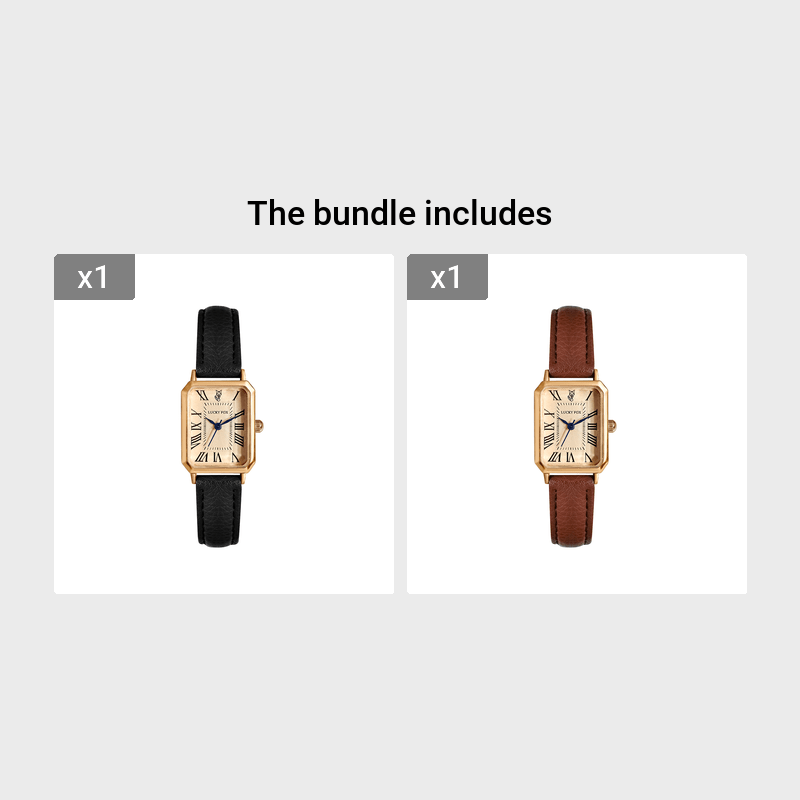 Ladies Square Roman Numeral Luxury Vintage Fashion Quartz Watch