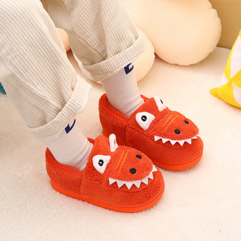 Dinosaur Slippers with Plush TPR Sole