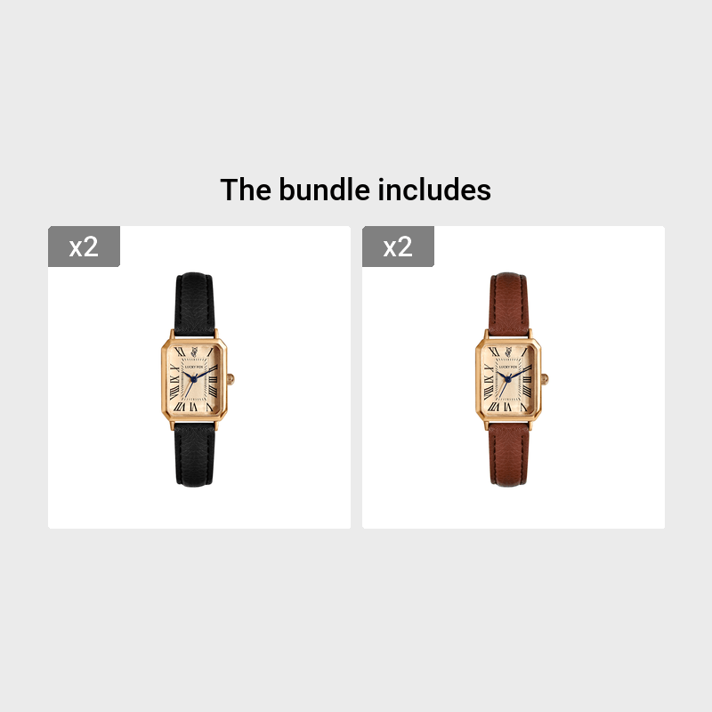 Ladies Square Roman Numeral Luxury Vintage Fashion Quartz Watch