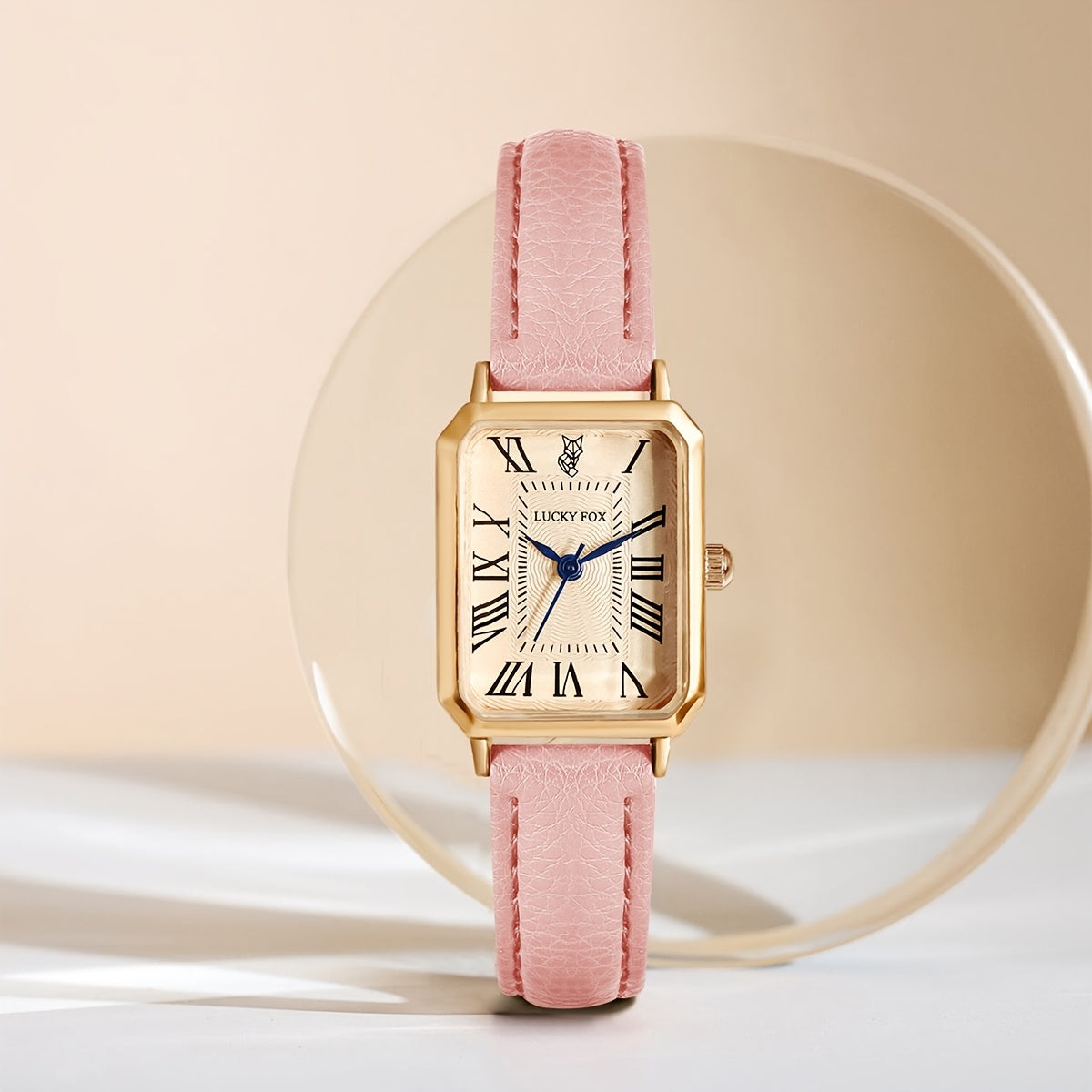 Ladies Square Roman Numeral Luxury Vintage Fashion Quartz Watch