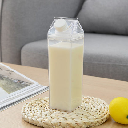 Durable, Leak-Proof Square Milk Carton Water Bottle