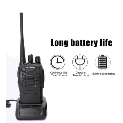 2pcs BAOFENG BF-888S 400-Amateur Radio Walkie Talkies, 2-Way Handheld Two-Way