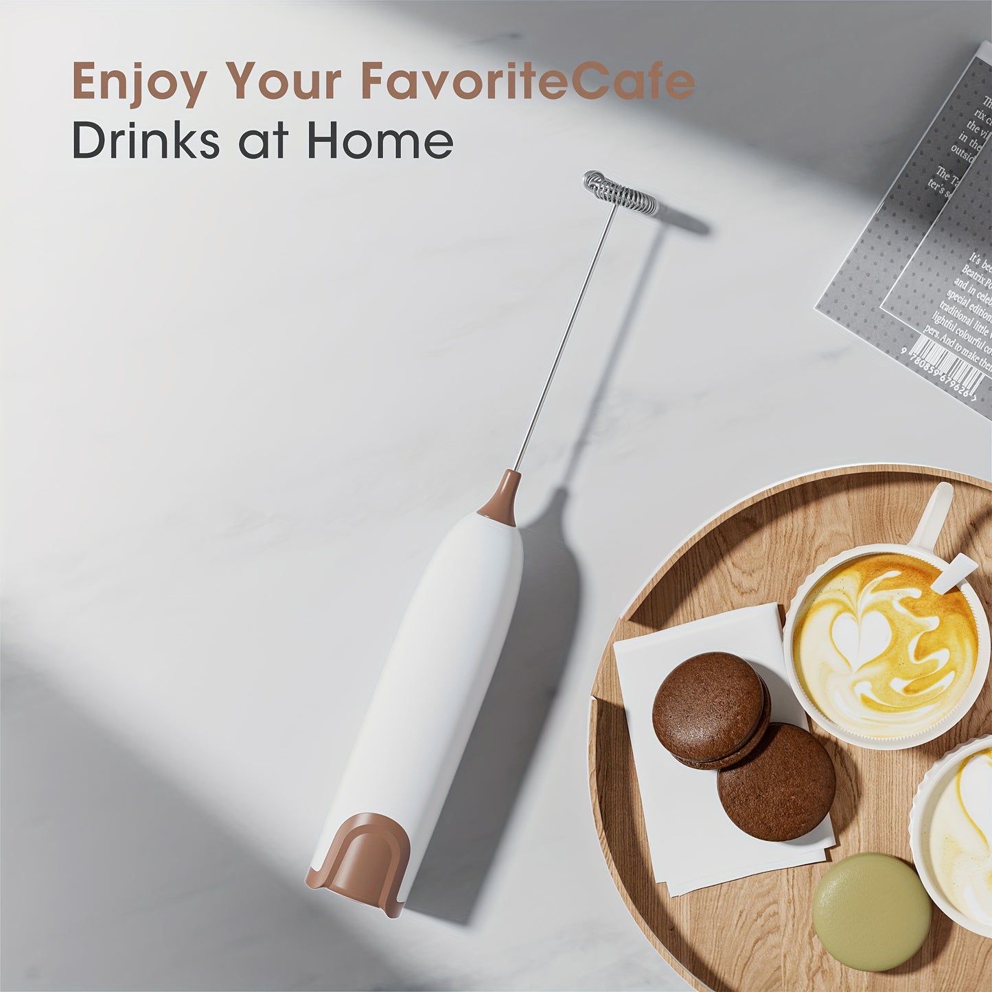 Electric Milk Frother For Perfectly Frothed Coffee And Creamy Cappuccinos
