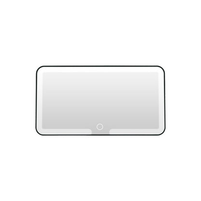 Car mounted makeup mirror, detachable with lights