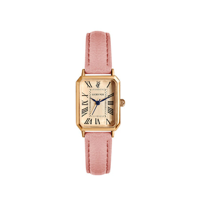 Ladies Square Roman Numeral Luxury Vintage Fashion Quartz Watch